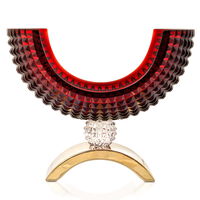 Luxe Red Bowl With Gold Base, small